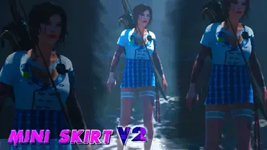 MINI SKIRT OUTFIT MOD for Sexy Lara V.2