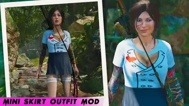 迷你裙套装模组 for Sexy Lara (黑色)
