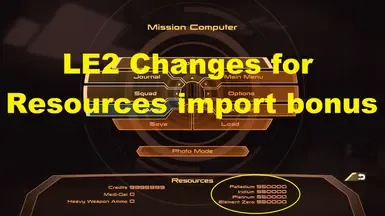 LE2 资源导入加成改动(多种选项)