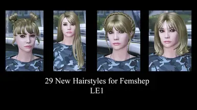 女性薛帕德的晨光发丝 LE1