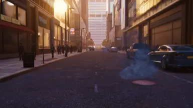 少湿的路面