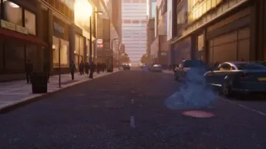 少湿的路面