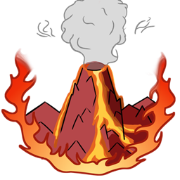 火山活动重新爆发