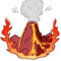 火山活动重新爆发