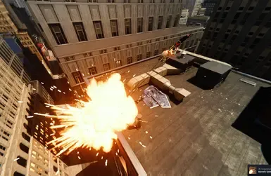 点发射爆炸
