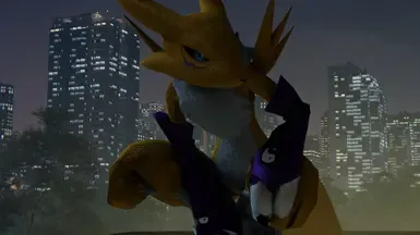 真实版Renamon - 数码宝贝Linkz - 4K纹理