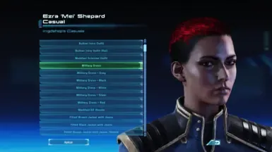 Ezra 'Mei' Shepard女性斜坡头部模型