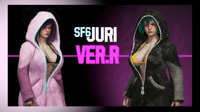 Juri SF6 - 睡衣服装(常规版与Ver.R版)