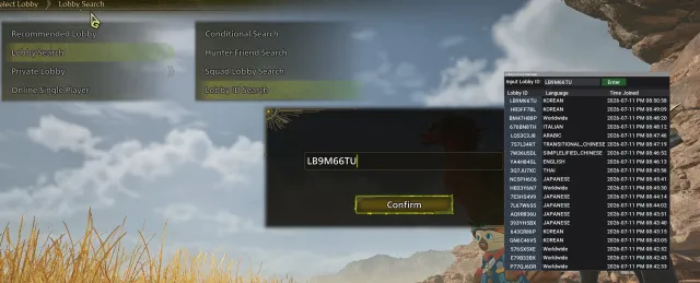 Lobby History Manager