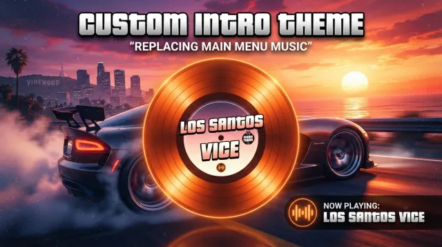 GTA V Custom Intro Theme - Los Santos Sunset (Main Menu Music Replacement)