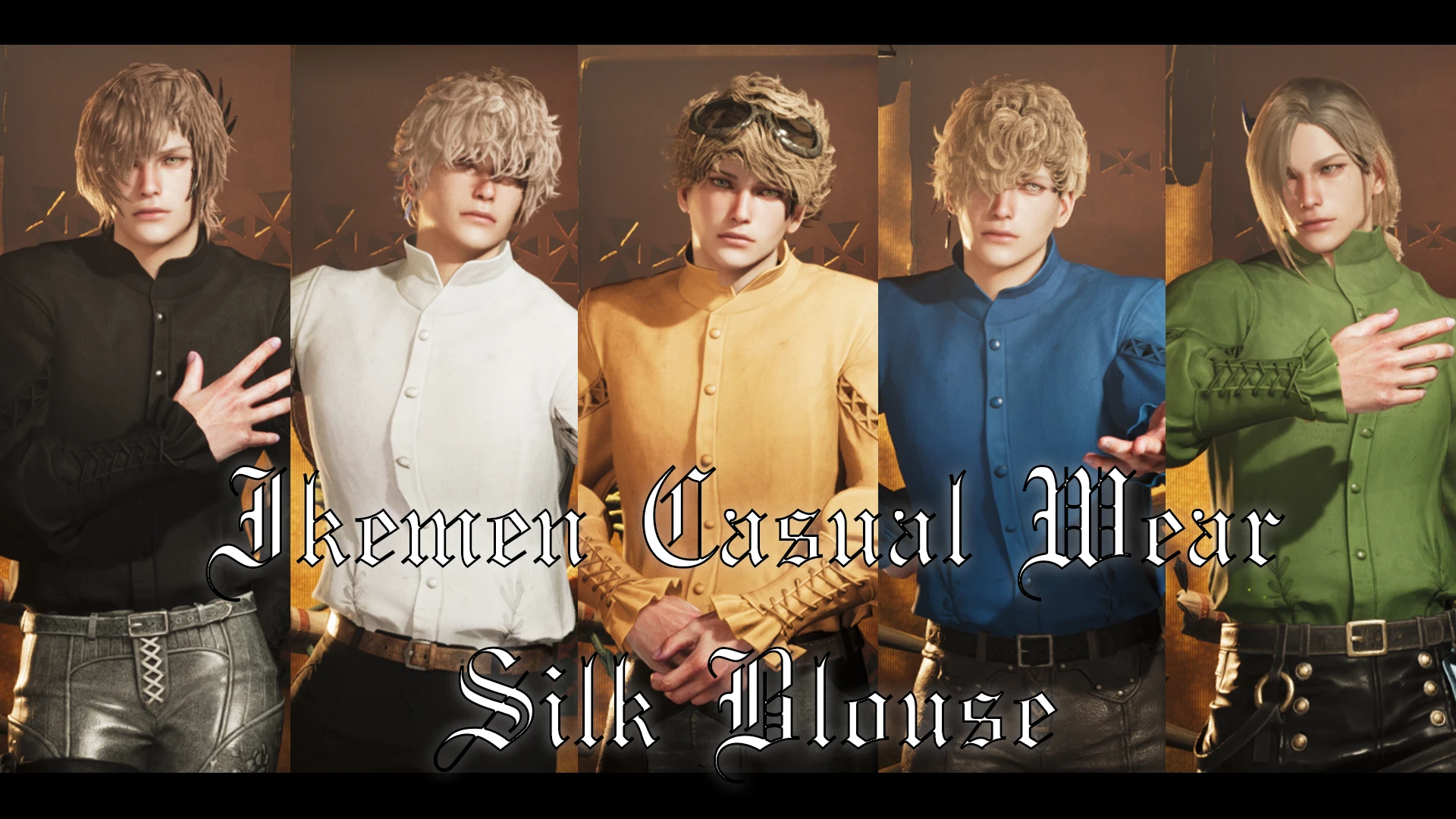 Ikemen Casual Wear - Silk Blouse
