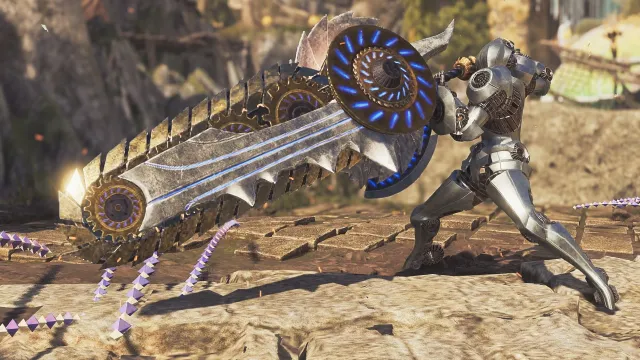White-Gold Artian Switch Axe