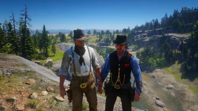 Arthur and Dutch swapped shirts.