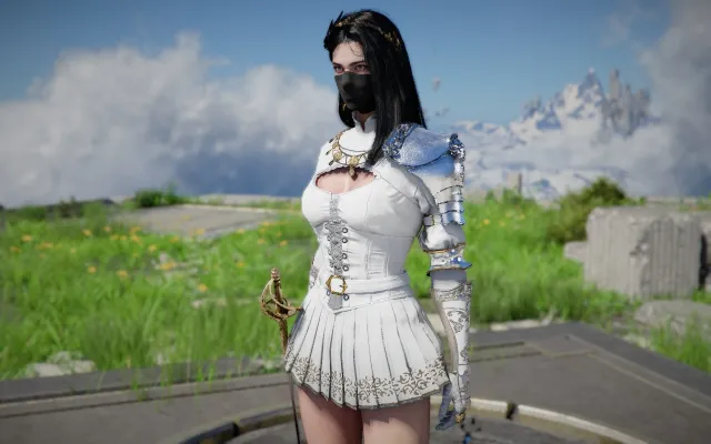 Elegant Carmine Armor - Clean Look