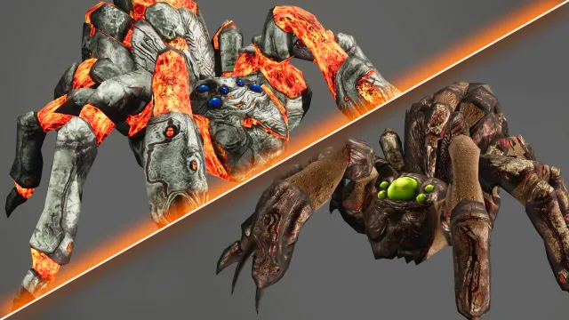 DMC1 Phantom and Kyklops for Spiders (Titan Spinner and Baby Spiders)