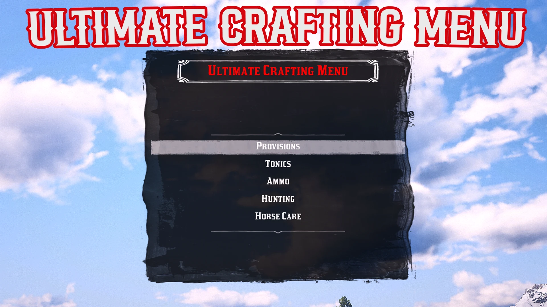 Ultimate Crafting Menu Overhaul