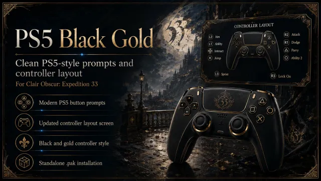 PS5手柄 黑金