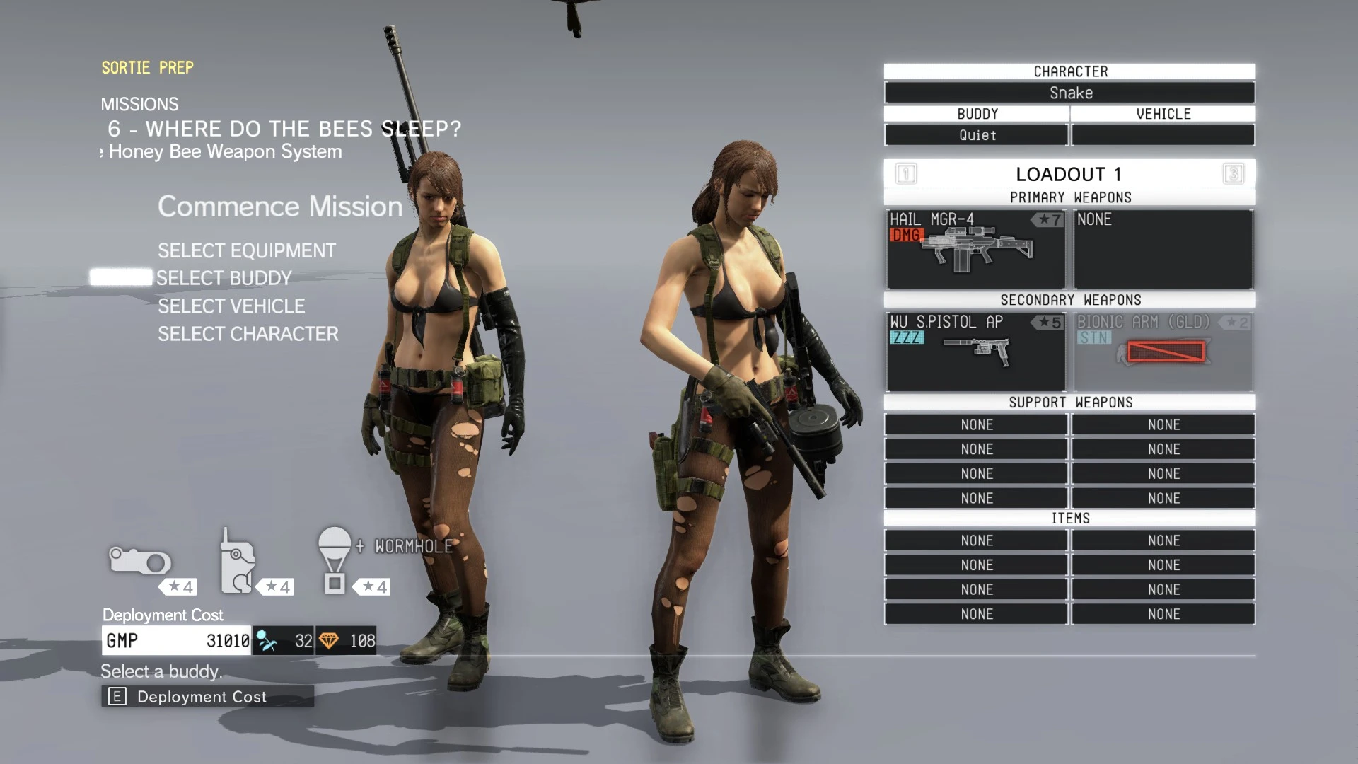 Play as Quiet - 2 Outfits - V Framework Edition