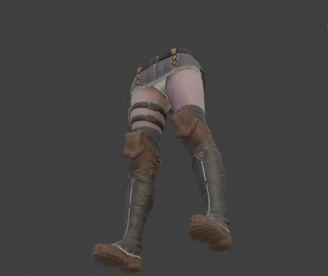 Leather Legs Panties EDIT
