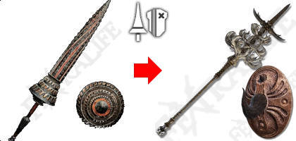 Elden Ring Siluria's Tree and Crucible Hornshield Lance