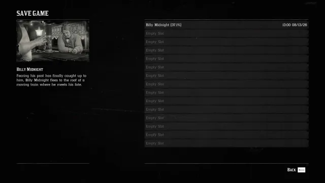Chapter 2 save file - Canon story