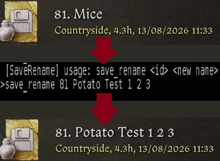 Rename Your Savegame