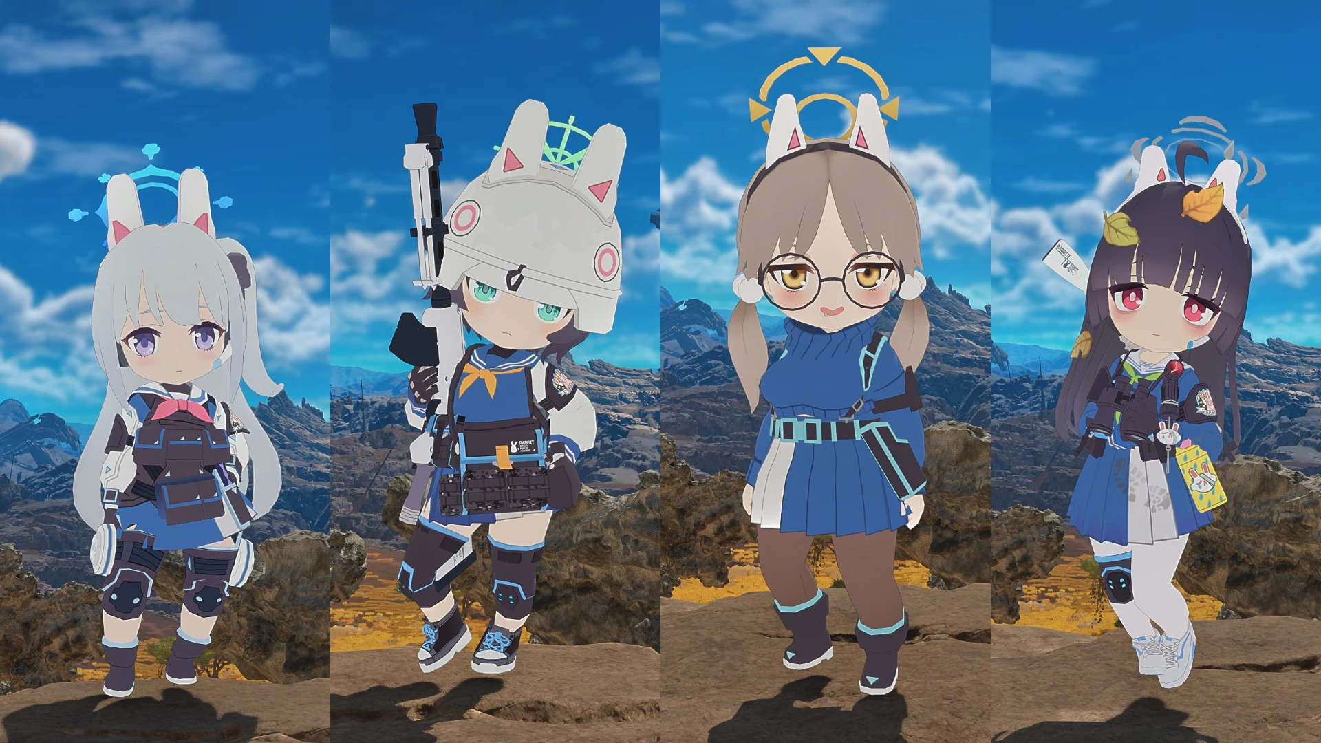 Blue Archive - RABBIT Platoon Chibis