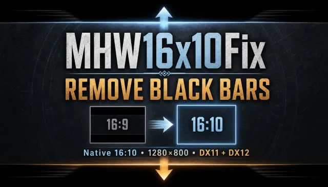 MHW16x10Fix - 宽高比修复与黑边移除工具