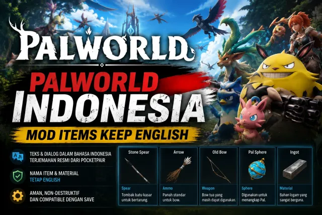 Palworld 印度尼西亚 物品保留英文