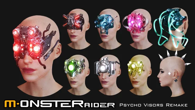MONSTERaider - Psycho Visors Remake ArchiveXL
