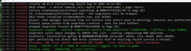 TRINITY 1.18 EasyParry 可用 添加物品 及装备属性刷新效果