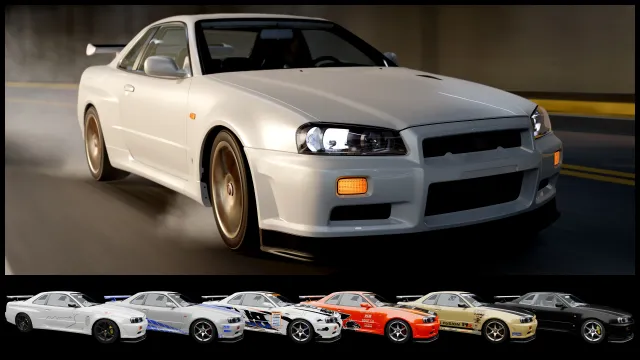 日产Skyline R34 V-Spec II - ArchiveXL