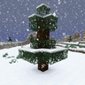 雪覆林间