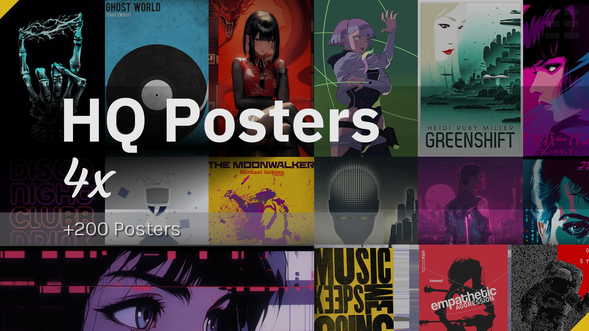 4x HQ Posters