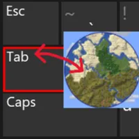 按住Tab键显示JourneyMap小地图