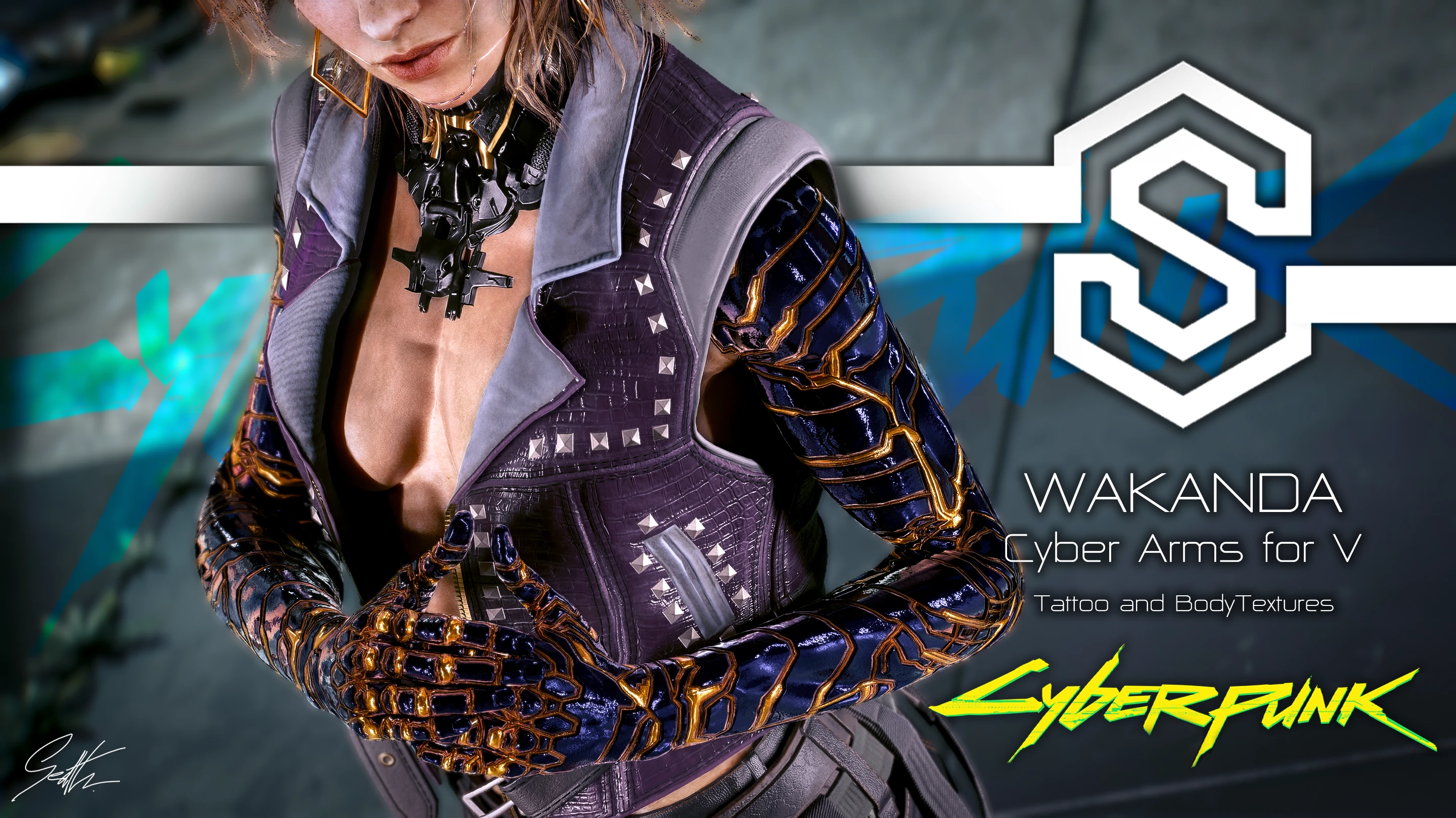 WAKANDA CYBER ARMS for V (-KS-UV)(VTK)