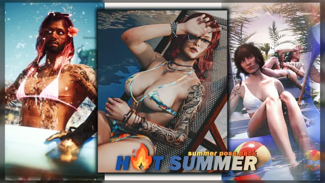 Hot Summer - 姿势包