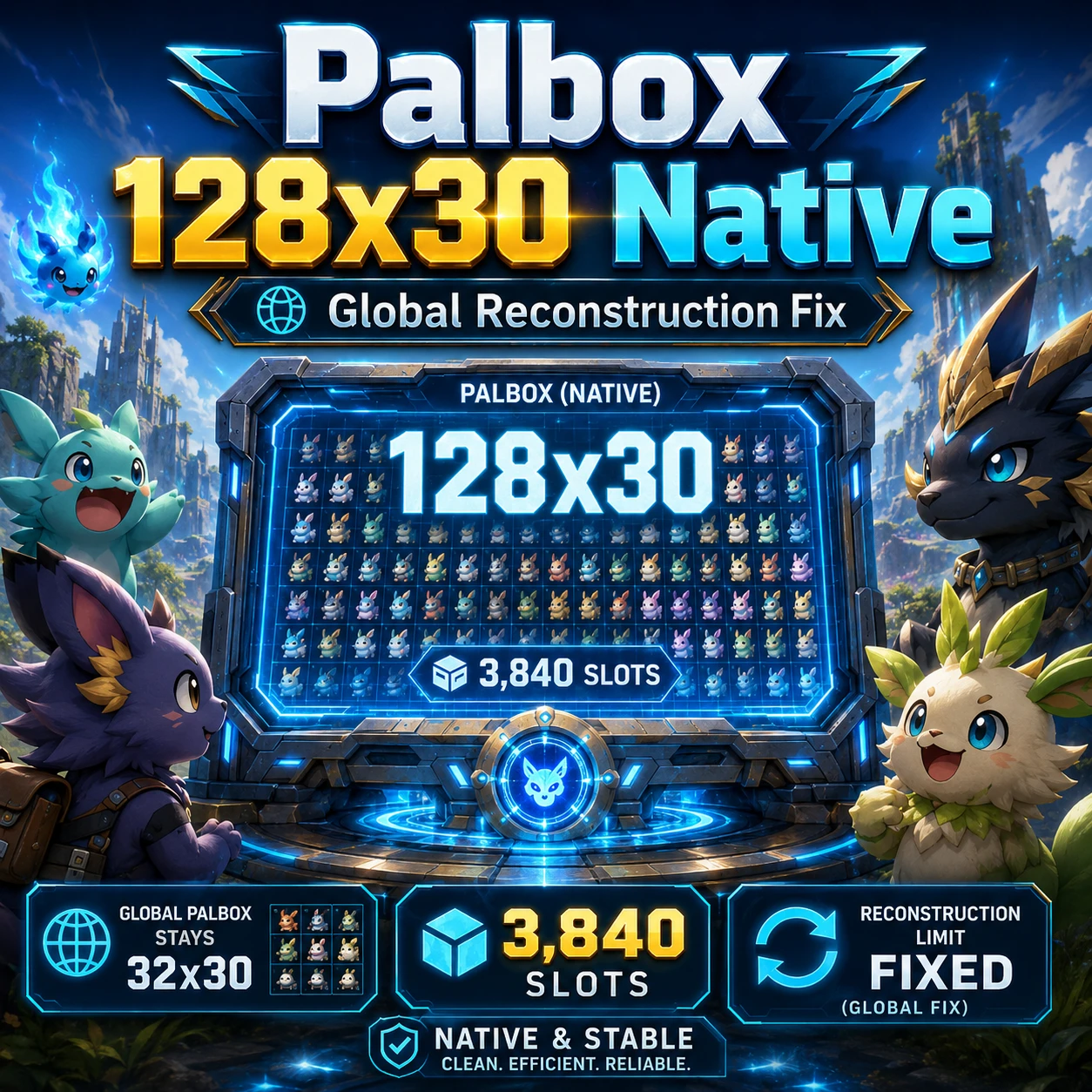 Palbox 128x30 原生 - 全局帕尔箱重建修复