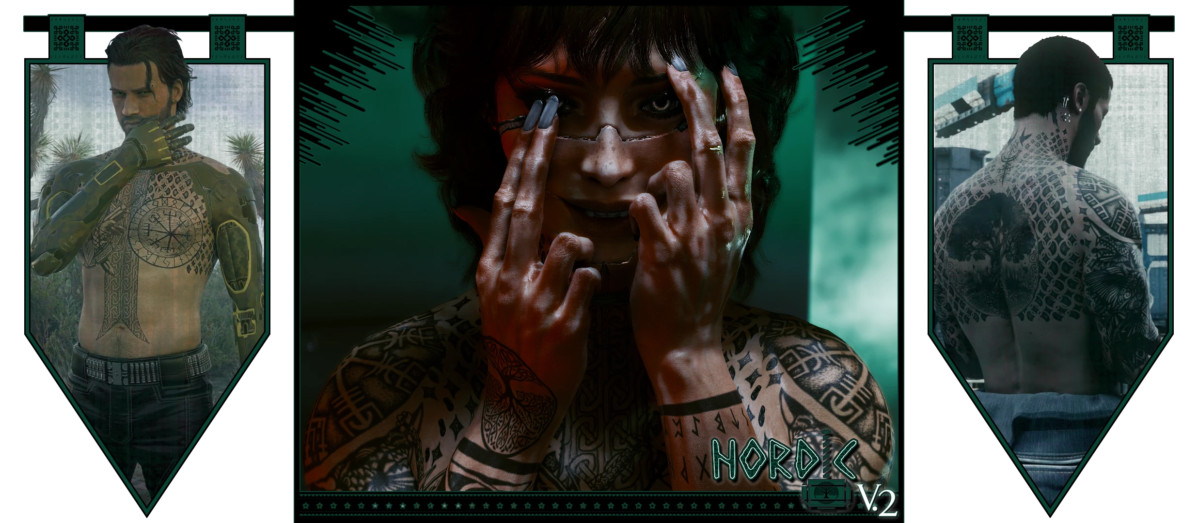 Nordic Tattoo V.2 for UV and VTK and Gymfiend