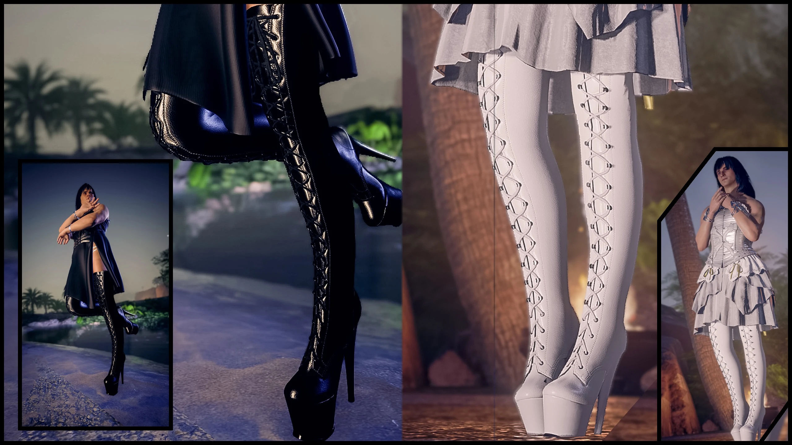 Crotch High Stiletto Heels Boots for MascV - ArchiveXL