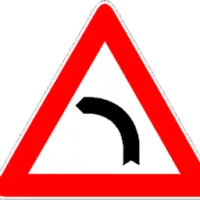 Sharp Left Curve Sign 包