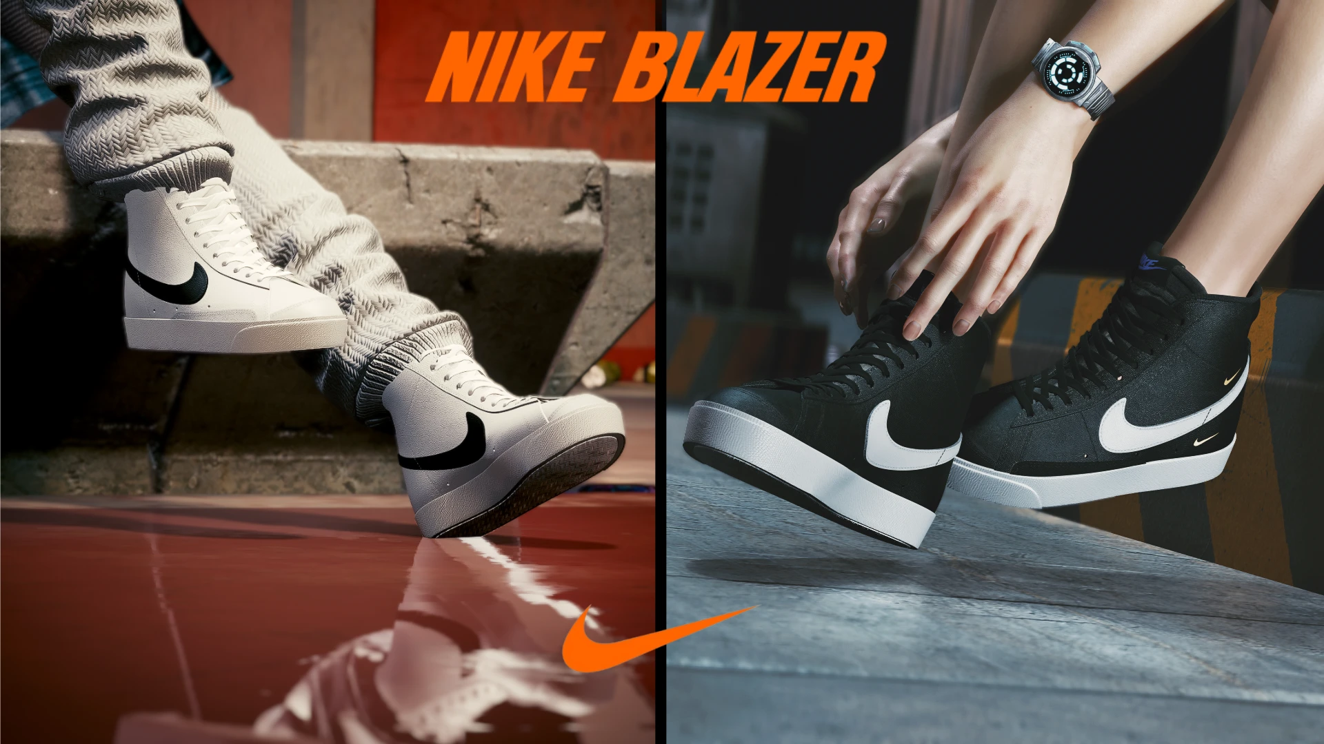 (4k) Nike Blazer 女款鞋