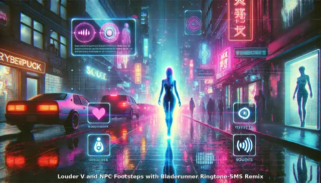 更大声的V与NPC脚步声，带银翼杀手铃声-短信混音版