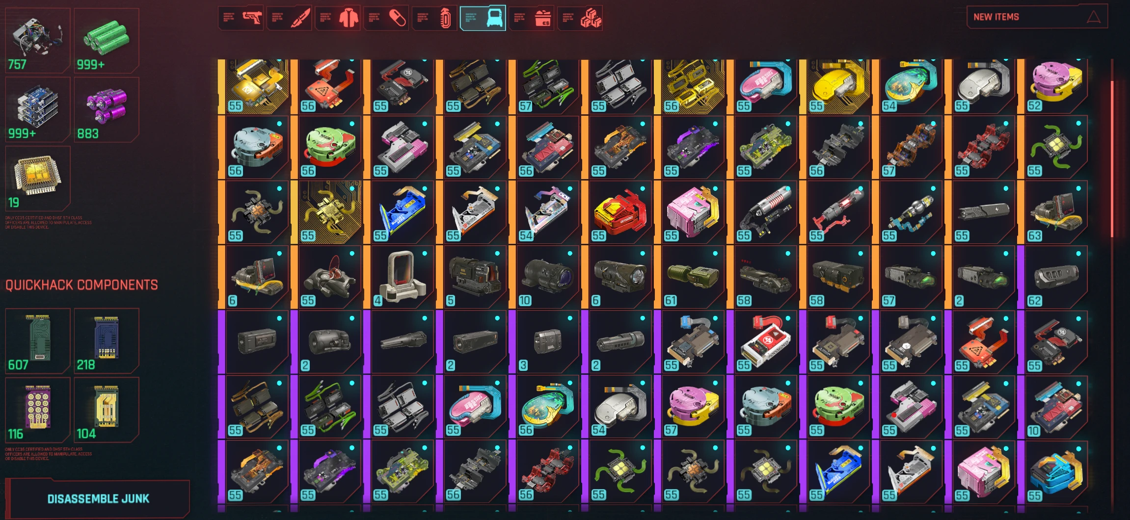 Weapon Attachment Stacking