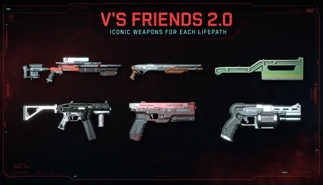V's friends 2.0 - Iconic Weapon for each Lifepath