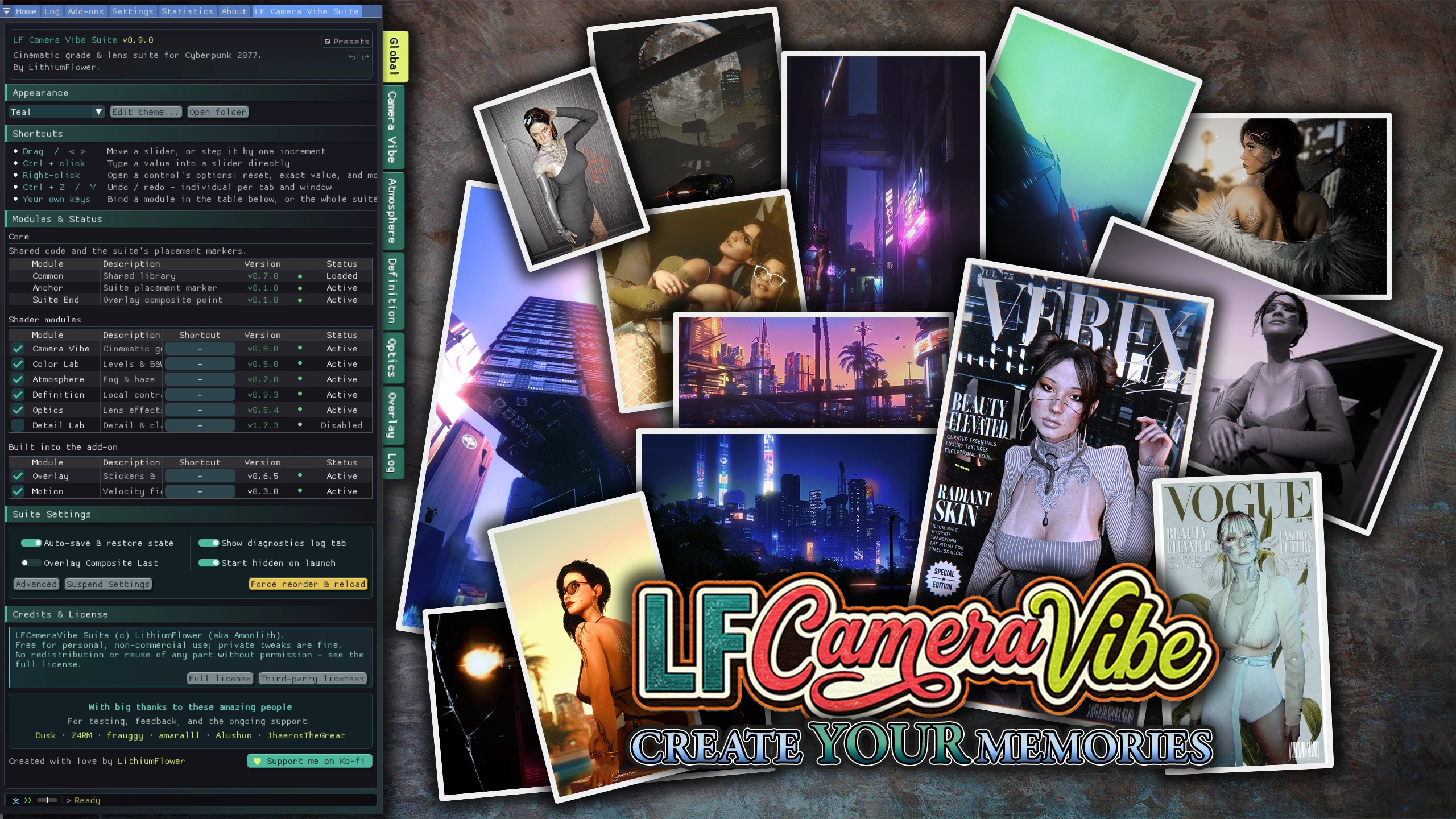 LFCameraVibe Suite - Reshade 插件