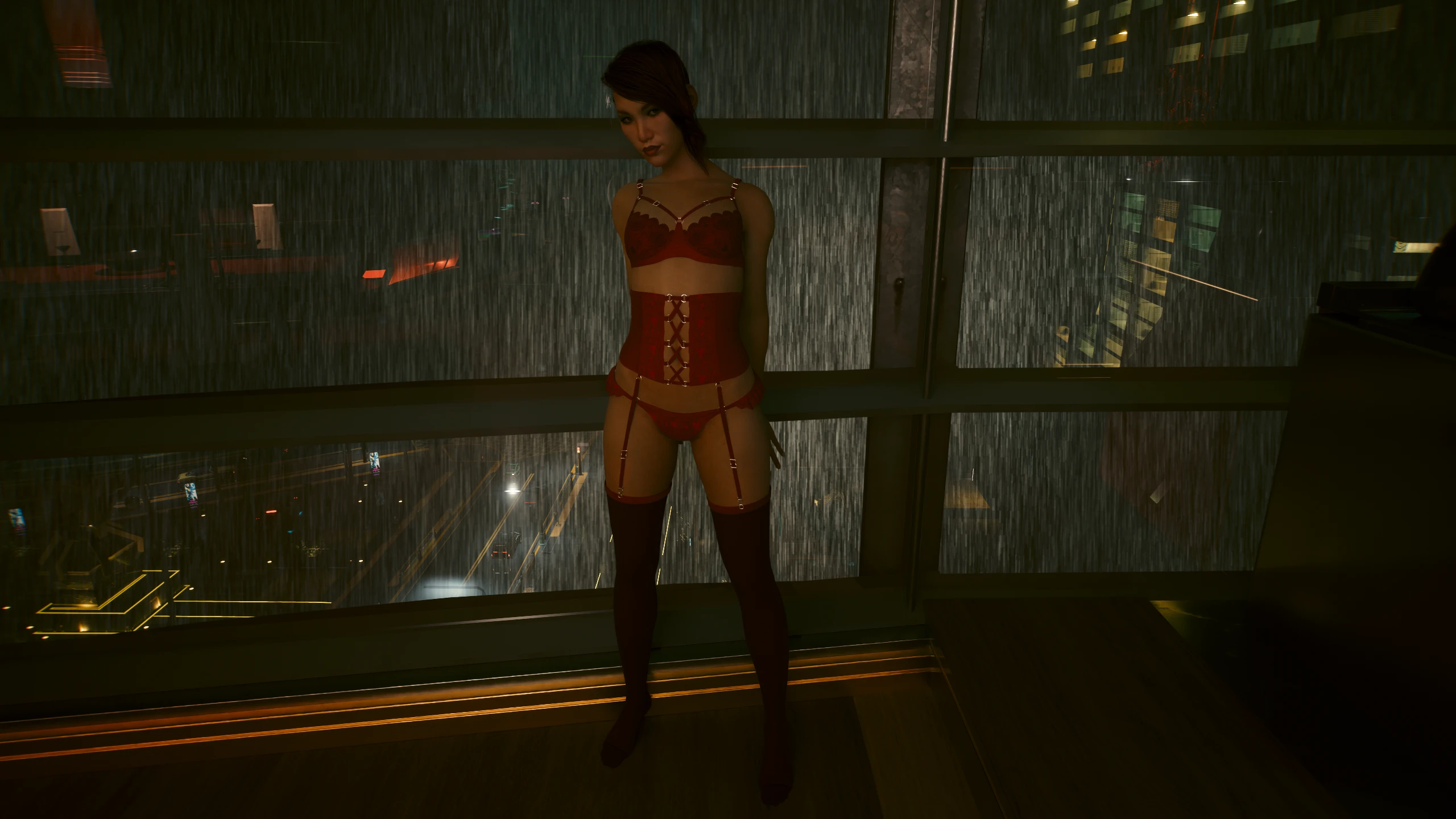 Songbird不穿赛博朋克服装,身穿性感服装 AMM PM