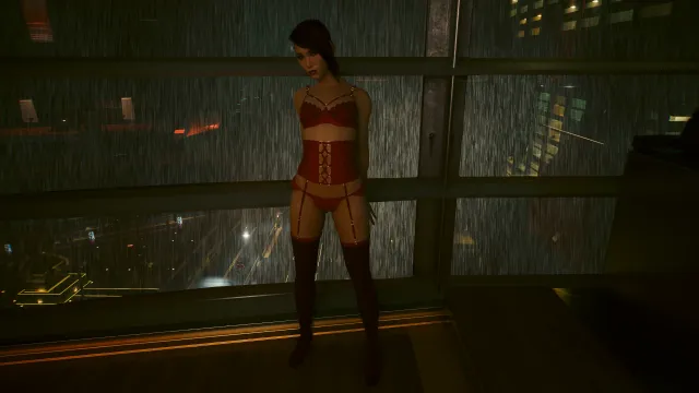 Songbird不穿赛博朋克服装,身穿性感服装 AMM PM