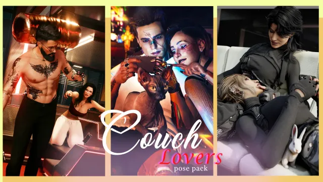 Couch Lovers Pose Pack