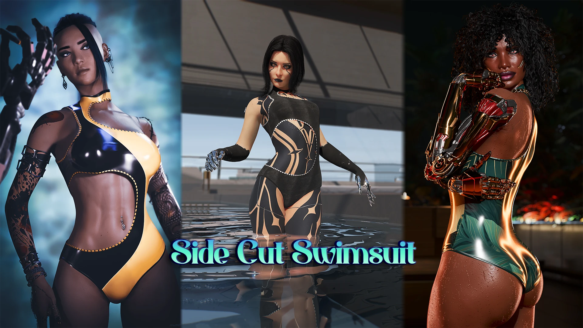 Side Cut Swimsuit(ArchiveXL)